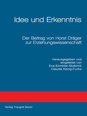 cover image of Idee und Erkenntnis